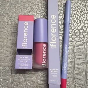 Florence by mills- 2pc set- Velvet Liquid Lipstick and Lip Liner Set - Pink